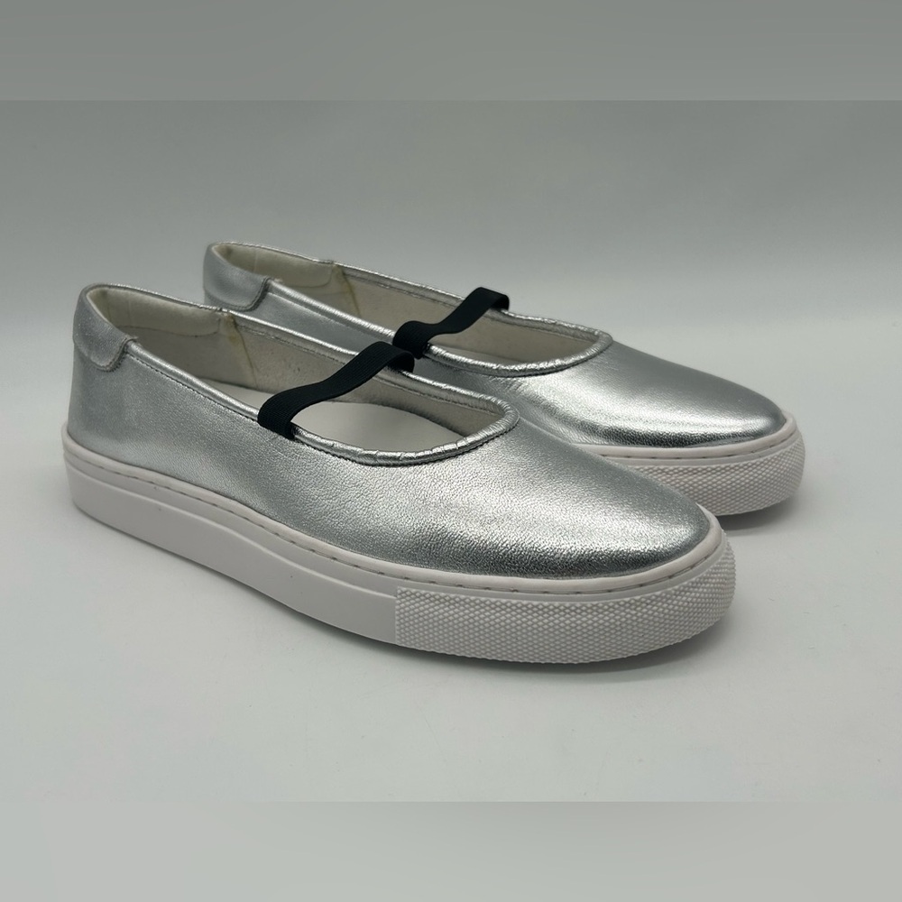 Seychelles Metallic Silver Loafers - Picture 3 of 11